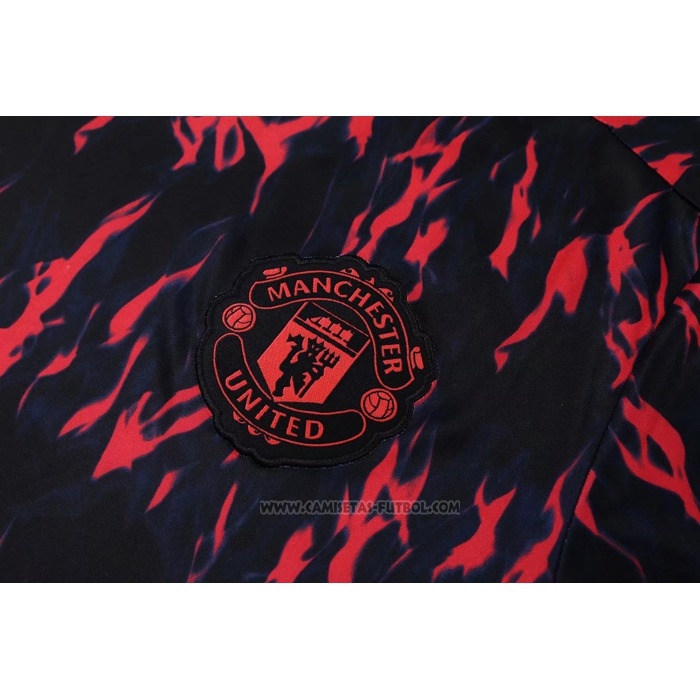 Chandal del Manchester United Manga Corta 2022 Rojo - Pantalon Corto